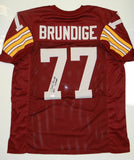 Bill Brundige Autographed Maroon Pro Style Jersey- JSA W Authenticated