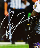 Ray Lewis Signed Ravens 16x20 HM Hands on Knees Photo - Beckett W Auth *White