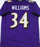 Ricky Williams Autographed Purple Pro Style Jersey - Beckett W Auth *4