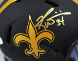 Ricky Williams Signed New Orleans Saints Eclipse Mini Helmet - Beckett W Auth