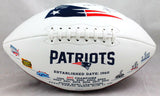 Ben Coates Autographed New England Patriots Logo Football w/Insc- JSA W Auth