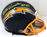 Kellen Winslow Signed LA Chargers 74-87 TB Mini Helmet w/HOF - Beckett W Auth