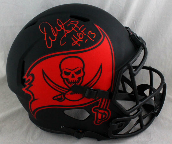 Warren Sapp Signed Tampa Bay Bucs F/S Eclipse Speed Helmet w/HOF - Beckett *Red