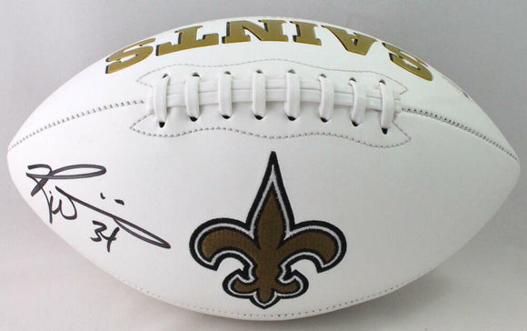 Ricky Williams Signed New Orleans Saints Logo Football - Beckett W Auth *Left