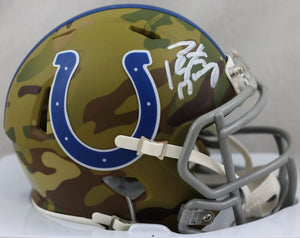 Peyton Manning Signed Indianapolis Colts Camo Speed Mini Helmet - Fanatics Auth