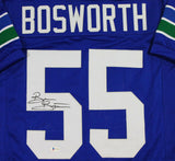 Brian Bosworth Autographed Blue Pro Style Jersey - Beckett W Auth *LM5