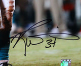 Ricky Williams Signed Miami Dolphins 16x20 HM Muddy Photo- Beckett W Auth *Black