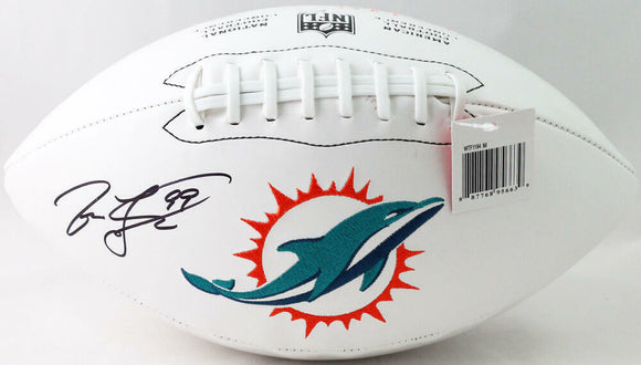 Jason Taylor Autographed Miami Dolphins Logo Football - JSA W Auth *Black