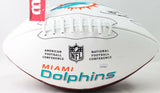 Jason Taylor Autographed Miami Dolphins Logo Football - JSA W Auth *Black