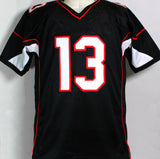 Kurt Warner Autographed Black Pro Style Jersey - Beckett W Auth *1