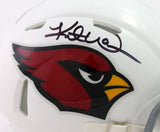 Kurt Warner Autographed Arizona Cardinals Speed Mini Helmet - Beckett W *Black