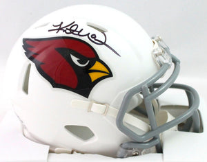 Kurt Warner Autographed Arizona Cardinals Speed Mini Helmet - Beckett W *Black