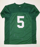 Paul Hornung Autographed Green College Style Jersey w/ 59 HT and JSA W Auth