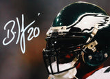 Brian Dawkins Autographed Eagles 8x10 White Jersey Photo - Beckett W Auth *White