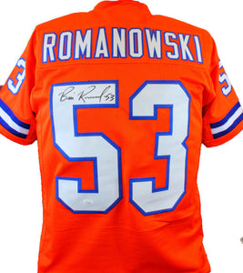 Bill Romanowski Autographed Pro Style Orange Jersey- JSA W Authenticated