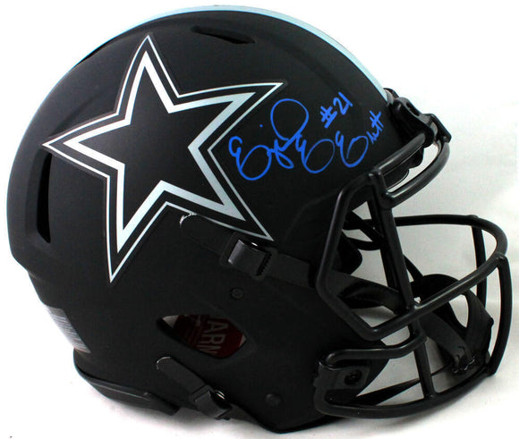 Ezekiel Elliott Autographed Cowboys F/S Eclipse Authentic Helmet- Beck – The Jersey Source