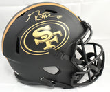 George Kittle Autographed San Francisco 49ers F/S Eclipse Speed Helmet Beckett W