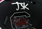 Javon Kinlaw Autographed SC Gamecocks Black Mini Helmet - Beckett W Auth *Silver