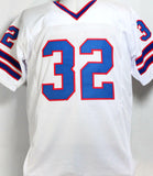 O. J. Simpson Autographed White Pro Style STAT Jersey - JSA W Auth *2