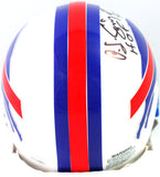 OJ Simpson Signed Buffalo Bills 76-83 TB Mini Helmet w/ HOF- JSA W Auth *Black