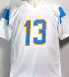 Keenan Allen Autographed White Pro Style Jersey - JSA W Auth *1