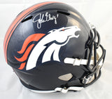 John Elway Autographed Denver Broncos F/S Speed Helmet - Beckett W Hologram