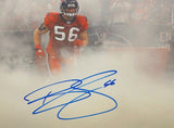 Brian Cushing Autographed 16x20 Running In Smoke Photo- JSA W Auth