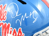 DK Metcalf Autographed Ole Miss Rebels F/S Speed Helmet - Beckett W