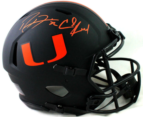 Ed Reed Ray Lewis Signed Hurricanes F/S Eclipse Authentic Helmet- Beckett W Auth