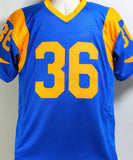 Jerome Bettis Autographed Blue/Yellow Pro Style Jersey - Beckett W *Black