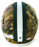 Davante Adams Autographed Green Bay Packers F/S Camo Helmet - Beckett W *White