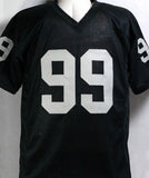 Warren Sapp Autographed Black Pro Style Jersey w/ HOF - Beckett W Auth