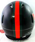 Ray Lewis Signed Miami Hurricanes F/S Black Night Authentic Helmet - Beckett Wh