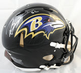 Ray Lewis Autographed Baltimore Ravens F/S Speed Authentic Helmet - Beckett W