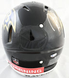 Ray Lewis Autographed Baltimore Ravens F/S Speed Authentic Helmet - Beckett W