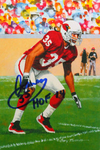 Aeneas Williams Signed Arizona Cardinals Goal Line Art Card W/ HOF- Beckett Auth