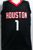 John Wall Autographed Black Houston Jersey - Beckett Witness *1