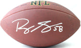 Roquan Smith Autographed Wilson Super Grip Football- Beckett Witness