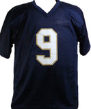 Jaylon Smith Autographed Navy Blue College Style Jersey- Beckett W *Black