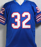 O. J. Simpson Autographed Blue Pro Style Jersey W/ Insc- JSA W *MB2