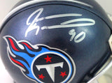 Jevon Kearse Autographed Tennessee Titans Mini Helmet - JSA W Auth *SILVER