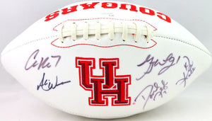 Keenum/ Ware/ Ward Jr/ Kolb/ Klingler Signed Cougars Logo Football- JSA W Auth