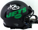 John Riggins Signed New York Jets Eclipse Speed Mini Helmet- Beckett W *Silver