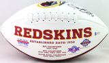 John Riggins Autographed Washington Logo Football- Beckett W