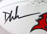 Devin White Autographed Tampa Bay Bucs Logo Football W/ Insc- Beckett W  *Black