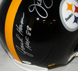 Ham Lambert Russell Autographed (*S) Pittsburgh Steelers F/S Helmet- JSA W Auth