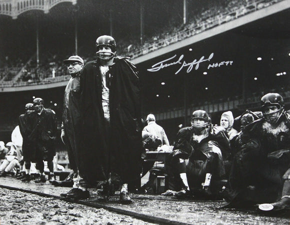 Frank Gifford HOF Autographed NY Giants 16x20 In The Rain Photo- JSA W Auth