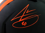 Jarvis Landry Autographed Browns Full Size Eclipse Speed Helmet-beckettW *Orang