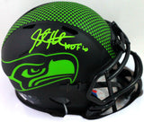 Steve Hutchinson Signed Seahawks Eclipse Mini Helmet W/ HOF- Beckett  W *Green