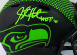 Steve Hutchinson Signed Seahawks Eclipse Mini Helmet W/ HOF- Beckett  W *Green